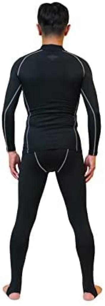 Tabarua Winter Long High Long Top and Bottom Innerwear, Sleeve, Neck, Tights, Set, F20X1/F20X2 (Size L)