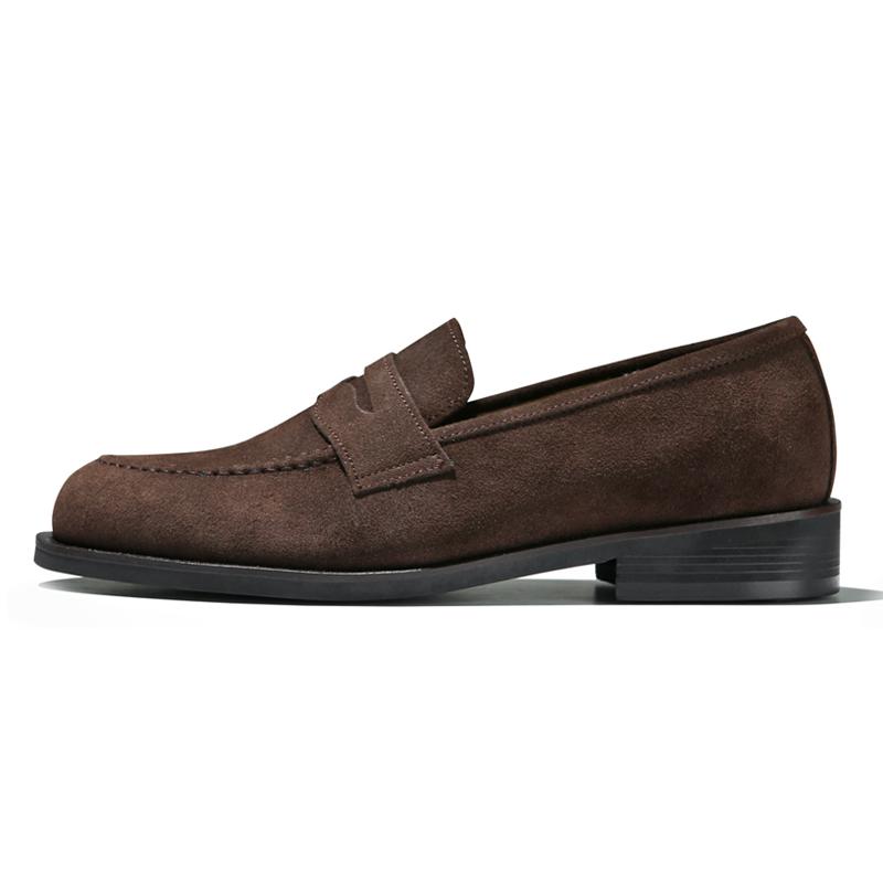 Customade Pearson Suede Penny Loafers 4Cm (Cr0047Br)