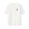 Original Versatile Trendy Casual Sports T-Shirt Men Tops Cloud-Mushroom-White F61M629103FWT