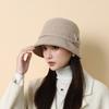 New Autumn and Winter Knitted Bucket Hat Women's Outdoor Travel Warm Fashion Basin Hat Elegant Hat