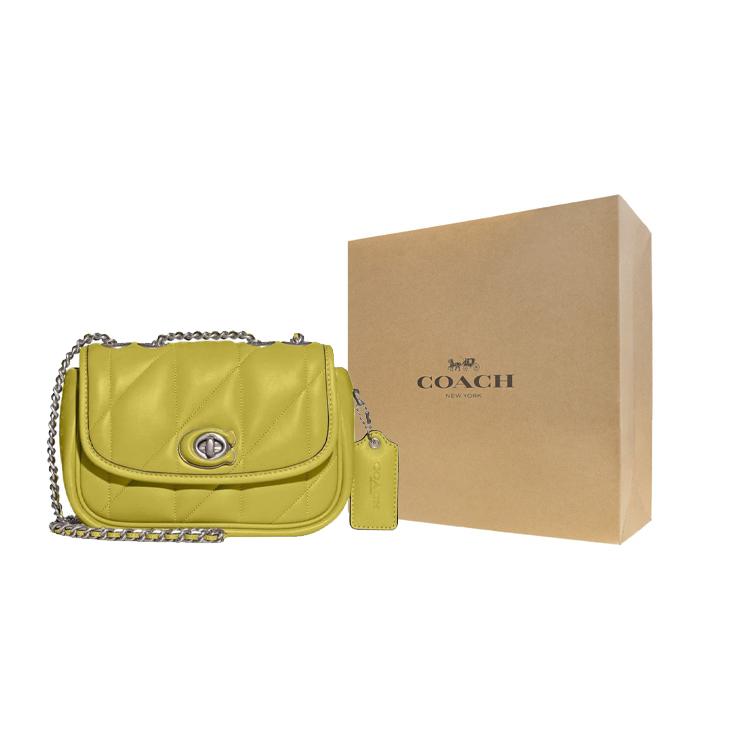 New COACH Pillow Soft Leather Crossbody Bag, Shoulder Bag Women's CA086-LHUCZ