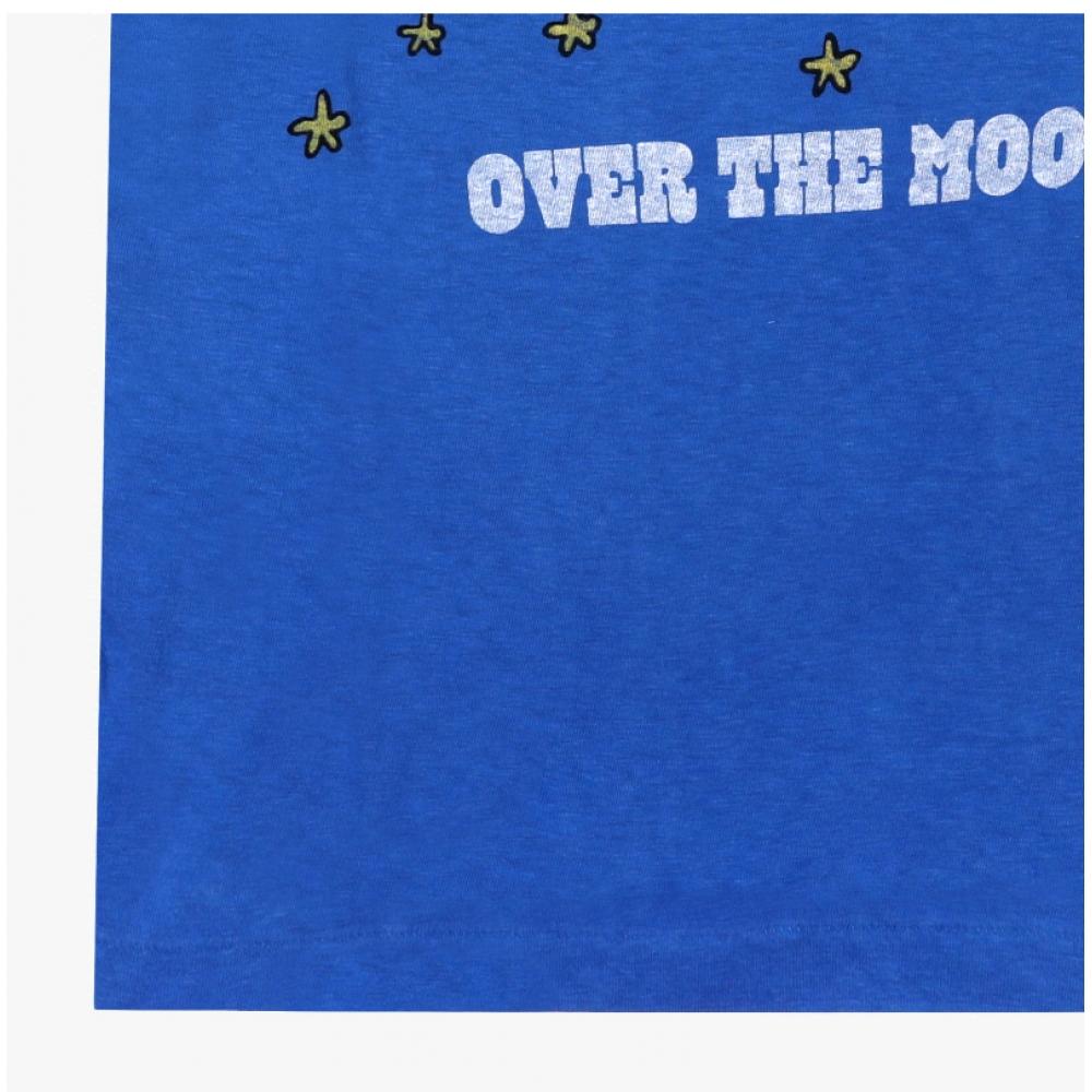 Leedon 024 02wcgt320 ClaSSic Snoopy Moon Women S Short Sleeve Tee