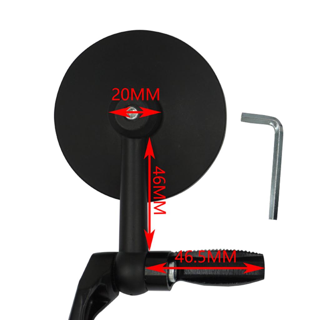 Universell backspegel Klar reflektion Slitstark design Styrbackspegel Lättvikt för motorcyklar och cyklar