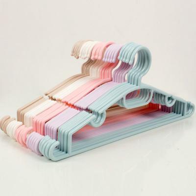 5 Pieces Multifunctional Non-slip Hanger Adult Bold Plastic Clothes Hanging Drying Rack Dry And Wet Dual-use Clothes Support
