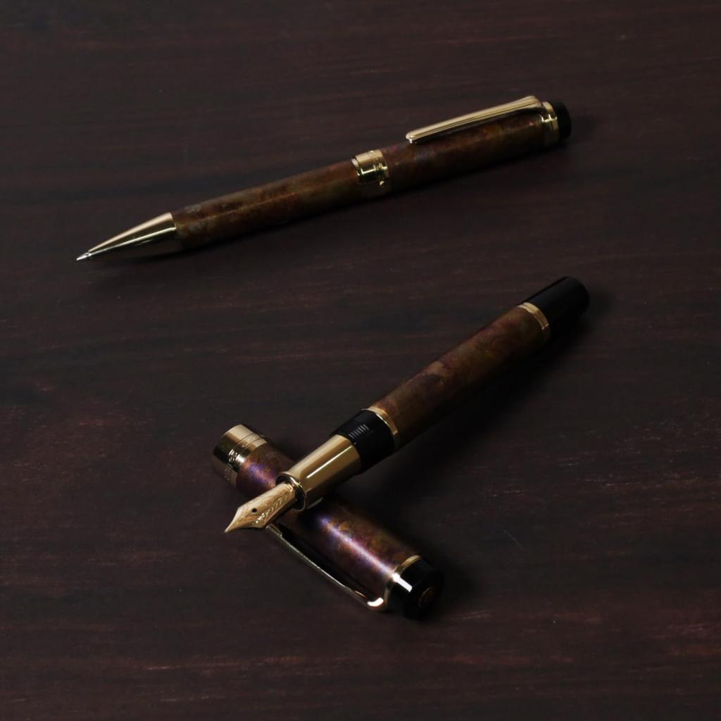 Sailor Fountain Pen CYLINT Patina Brown Patina Fine Nib 10-5055-280