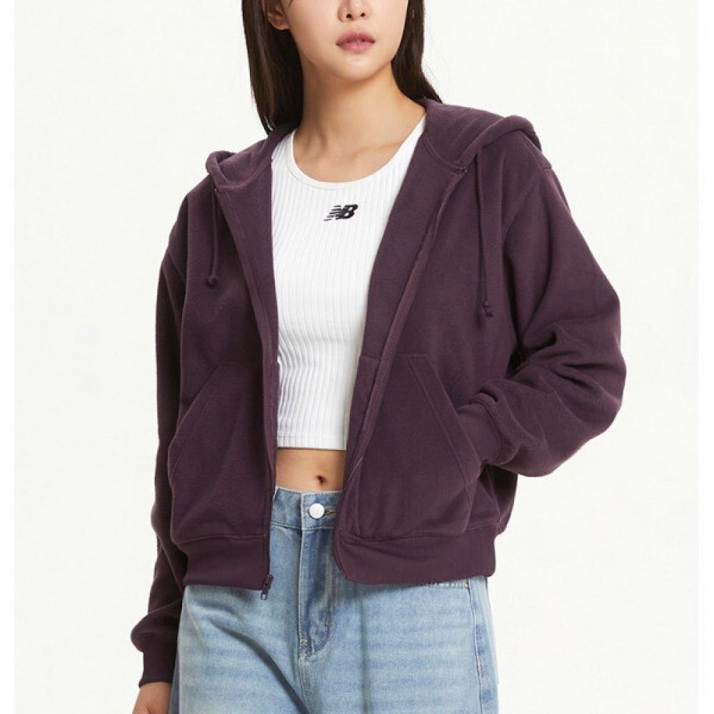 NeW Balance Wj43526 W Polar Fleece Hooded Zip Up Top B1 Nbmde4s012 19 7