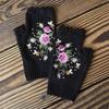 Half Finger Gloves Women Knitted Fingerless Winter Gloves Soft Crochet Bee Knitting Faux Wool Fingerless Gloves Wrist Warmer