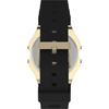 Timex Men's Digital Watch T80 with Plastic Strap, Black/Gold, Strap