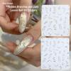 Gilded Leaf Nail Stickers Golden Branches & Jade Leaves - Chinese Style Decals