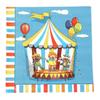 Circus Theme Birthday Disaposable Tableware Children's Day Circus Clown Plates Cups Napkins Kids Boys Happy Birthday Party Decor