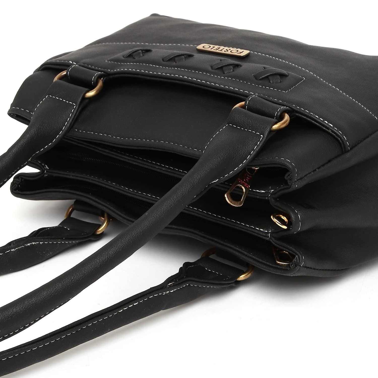 Женская сумка из искусственной кожи со стороны океана (большой) 10 x 9 x 5 in коричневый — фото 16