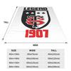 Stade Toulousain Knitted Blanket Rugby Union Flannel Throw Blankets Airplane Travel Printed Ultra-Soft Warm Bedsprea