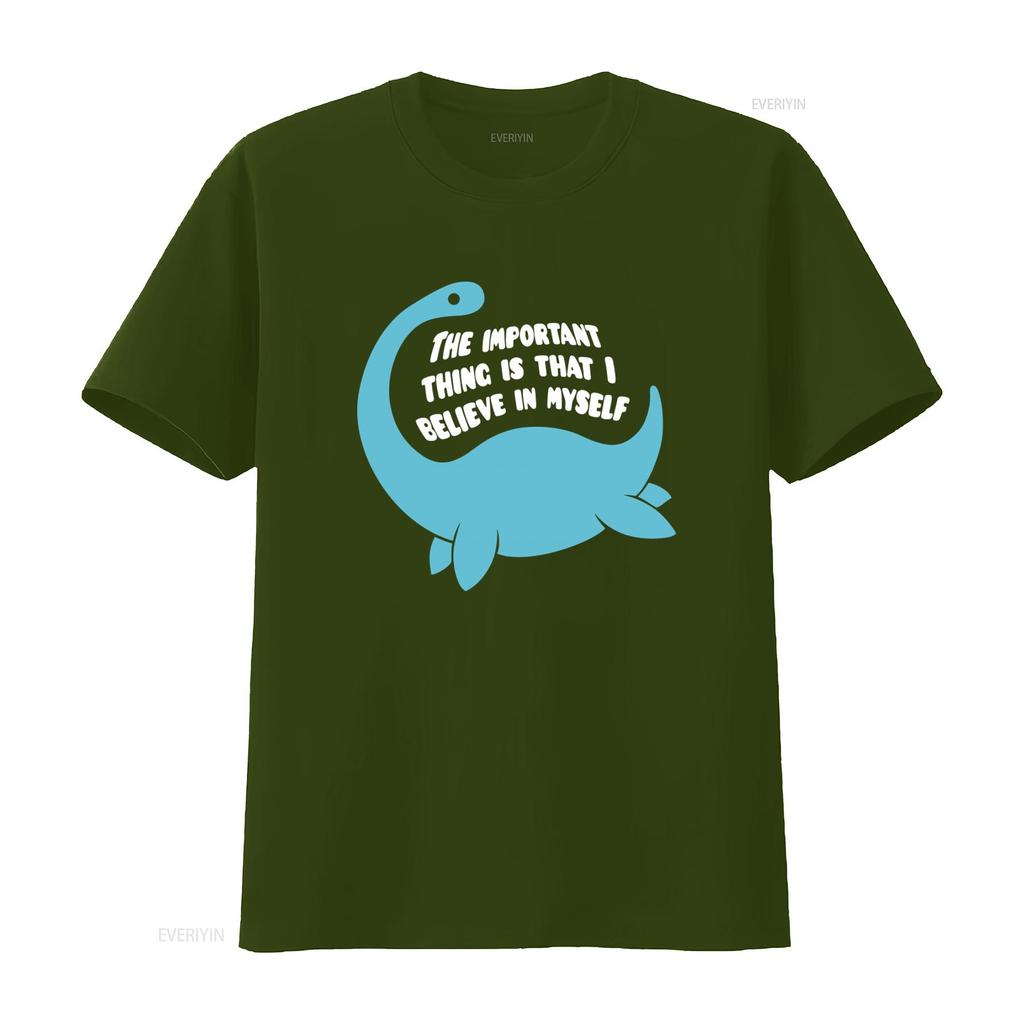 Lustiges Ich Glaube An Mich Loch Ness Monster Schottisch Schottland Nessie T-Shirt Vintage Grafikdesigner Kleidung Homme