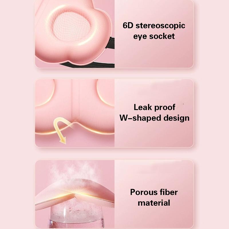 6D Sleeping Mask Block Out Light Sleep Mask For Eyes Soft Sleeping Aid Eye Mask For Travel Eyeshade Night Breathable Slaapmasker
