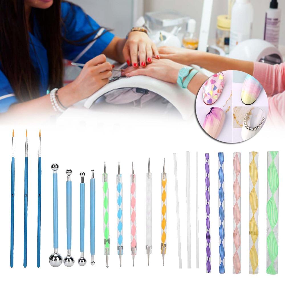 20pcs Double Sided Acrylic Rod Ball Stylus Dot Painting Sticks Acrylic Painting