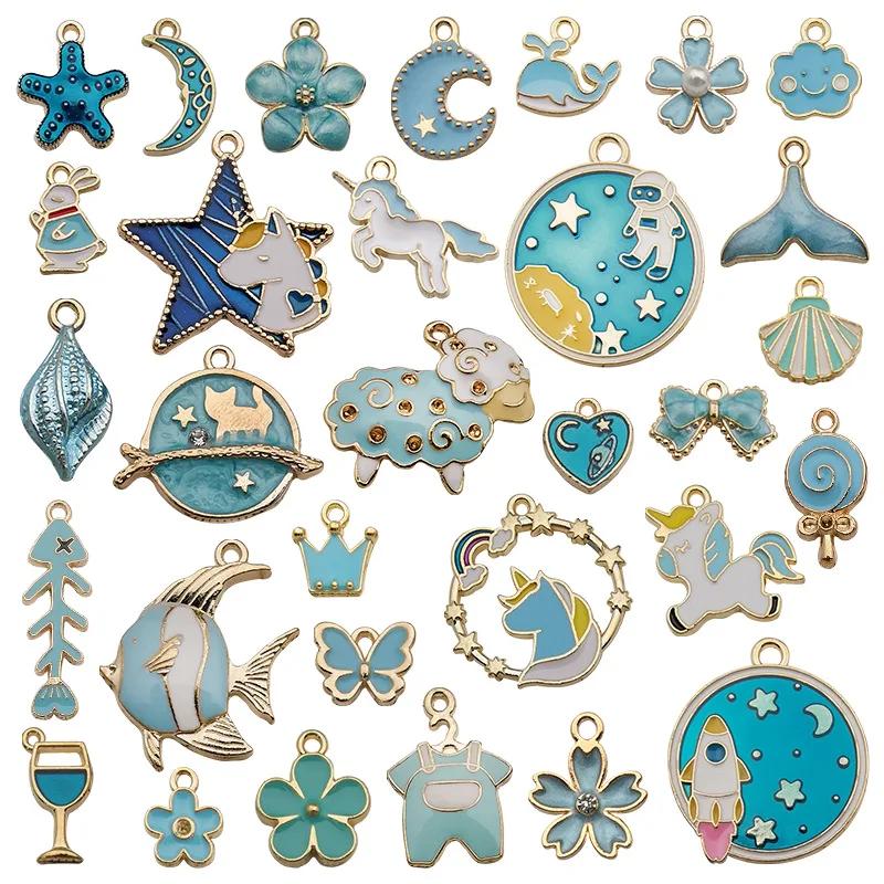 Mixed KC Vintage Alloy Charms For Jewelry Making Handmade DIY Bracelet Earrings Necklace Pendant Jewelry Accessories