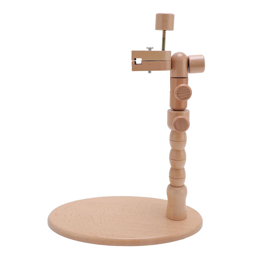 Suport Cerc Broderie Rotativ Ajustabil Lemn de Fag Suport Cerc Broderie pentru Artă Meșteșug Cusut Need