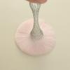 Portable Slim Waist Rhinestone Makeup Brush with Nylon Bristles