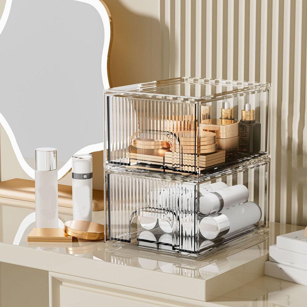 Acryl Kosmetik Aufbewahrungsbox Transparente Make-up Aufbewahrungs Schubladen Schubladentyp Aufbewahrungsbox für Zuhause