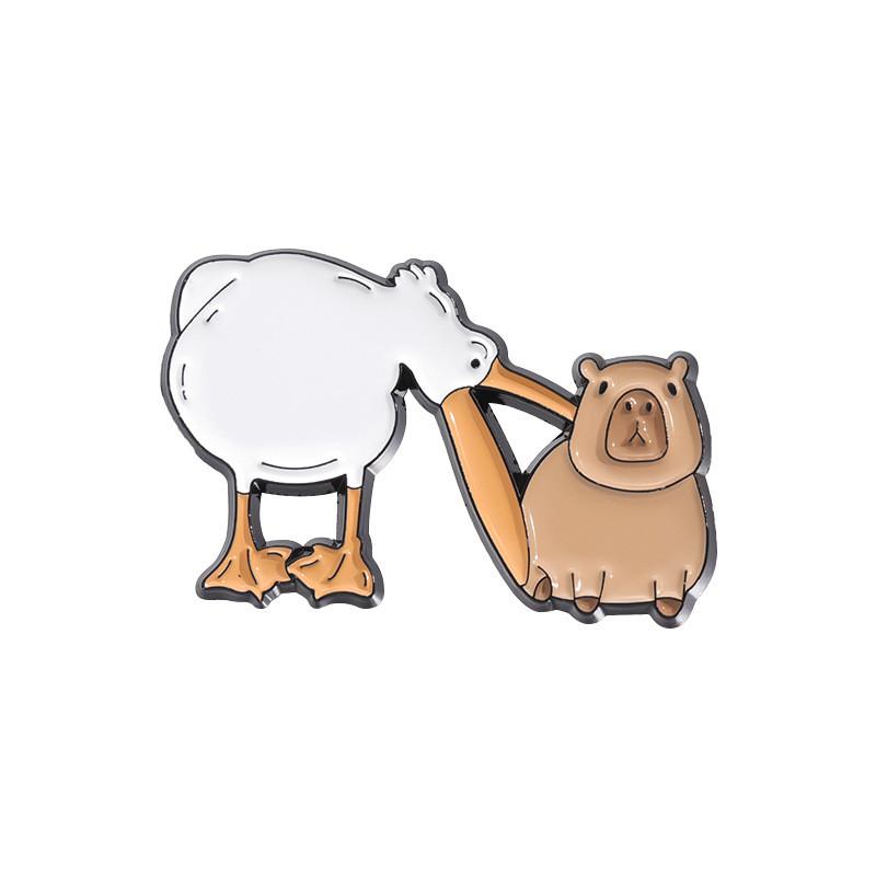 Animal Versatile Capybara Pins Set Perfect For Collectors Looking For Unique Pieces Decorative
