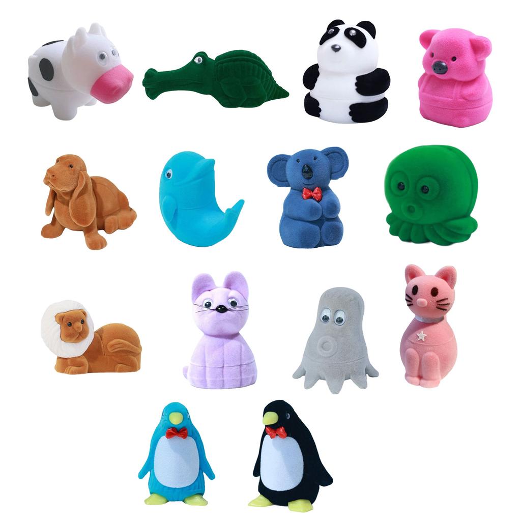 Sturdy Flocking Lovely Animal Shaped Jewelry Organizers Portable Accessory for Engagement and Birthday Special Gifts