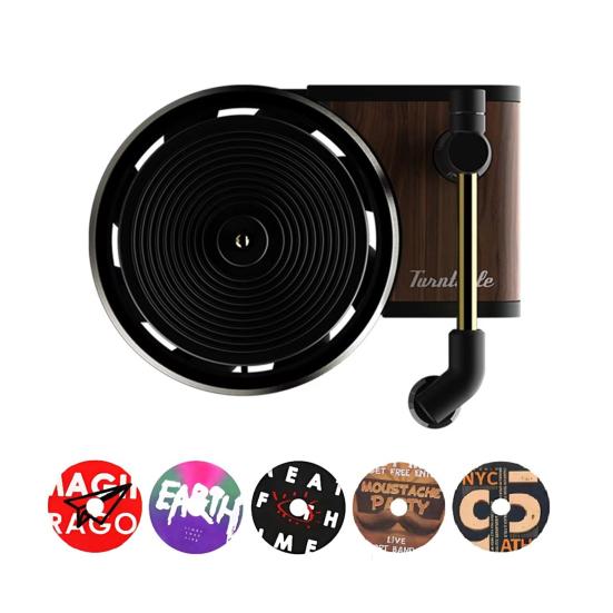 Schallplattenspieler Auto Lufterfrischer Aroma Diffusor Kompakte Größe Einfach zu installieren Intelligentes Auto Innenraum Aroma Gerät Lüftungsschlitzklemme