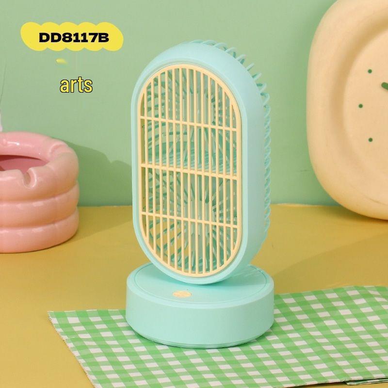 Silent Mini Double Head Handheld Desktop USB Fan - Portable & Rechargeable for Outdoor Use Other зелёный