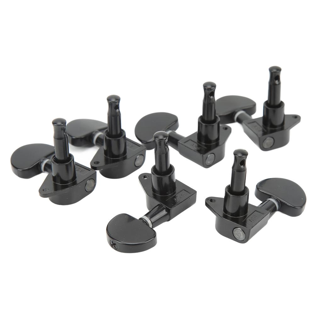 Guitar Machine Head Tuner Metal Semicircle Totally Sealed Guitar Tuning Pegs for Replacement 3L3R