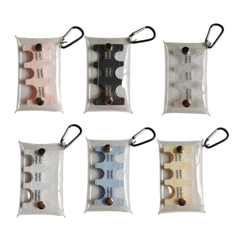 Portachiavi trasparente porta monete organizer porta monete portafoglio porta monete yen giapponesi portafoglio borsa porta soldi custodie per carte