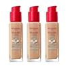 3 x Base de maquillaje Bourjois Healthy Mix Clean y Vegana 30ml - 54N Beige