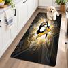Flannel Kitchen Mat Pittsburgh Penguins Soft Area Rug Non Slip Floor Carpet Home Decoration