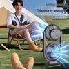 ZISIZ Dual-Head Desk Fan with Light & USB Charging