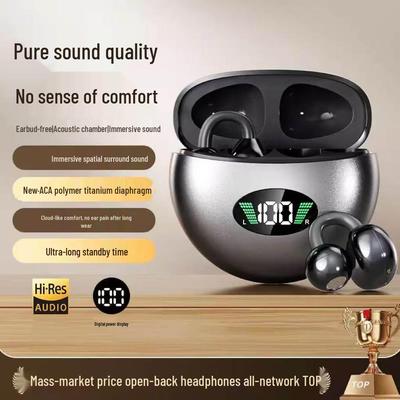 2025 Bezprzewodowe słuchawki przewodnictwem kostnym z klipsem: Dwukanałowy, Wysokiej Jakości, Super Czysty Dźwięk, Długi Czas Czuwania