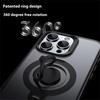 Für iPhone 13 Pro Max Hülle Kompatibel mit MagSafe Ständer Matte PC+TPU Handyhülle mit Silikonring