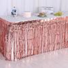 Colorful Table Skirt Tablecloths  For Party Birthday Gatherings Holiday Wedding Decorations