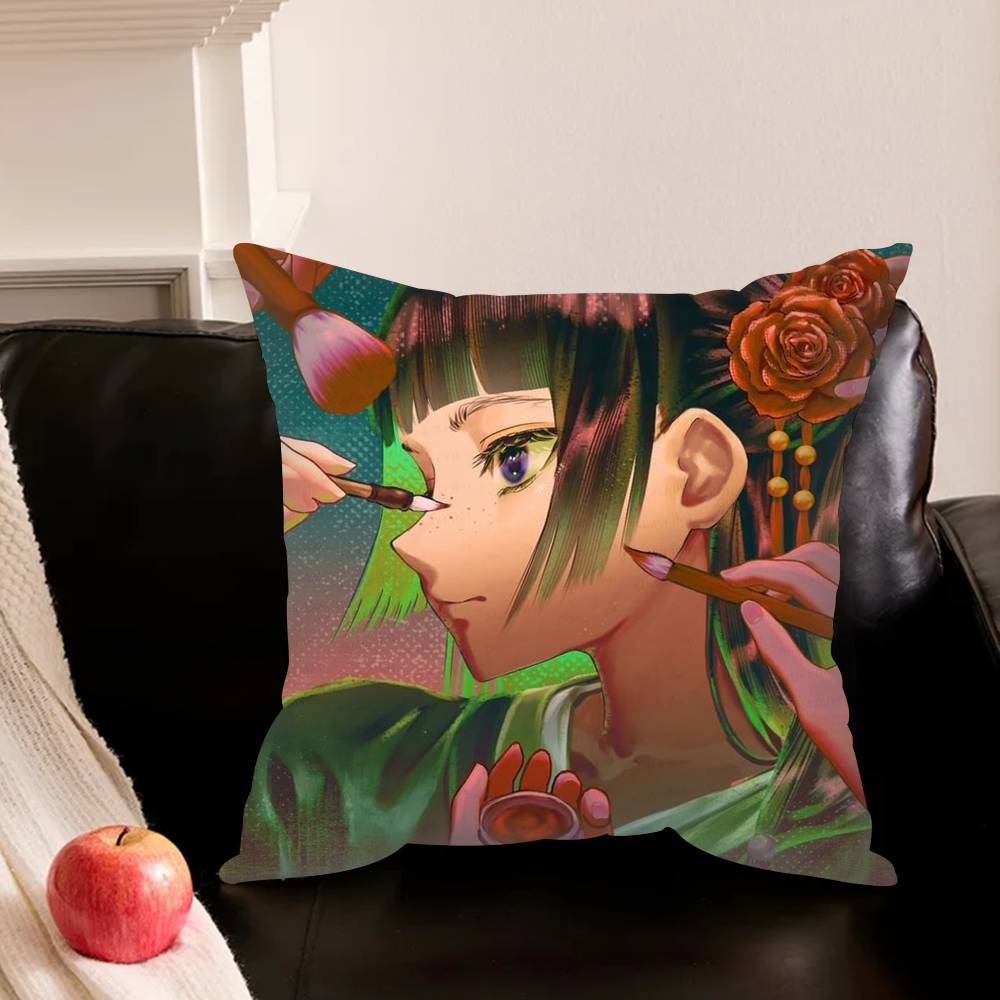 Anime H-Healing The Apothecary Diaries Pillowcase Living Room Sofa Cushion Cover Bedroom Room Bed Pillow Cover Home Decoration