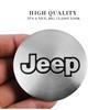 4 Pièces 56mm Emblème de Voiture Cache-Moyeux Centraux de Roue Auto Accessoires Autocollants Pour Jeep Wrangler Renegade Compass Grand Cherokee Patriot