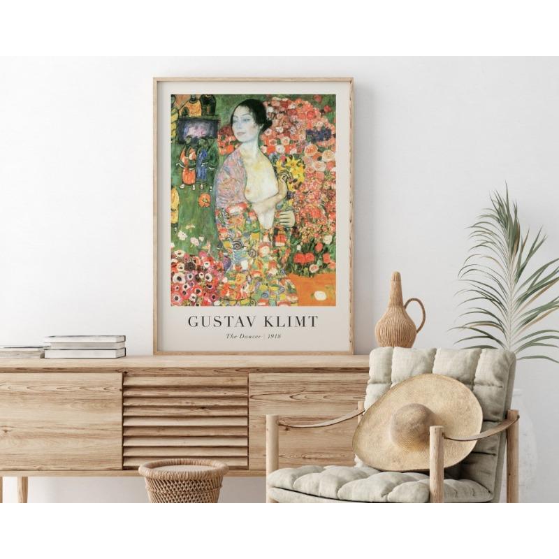 Gustav Klimt Abstract Exhibition Artwork Landscape Poster and Prints Canvas Printing Wall Art Picture for Living Room Home Decor
