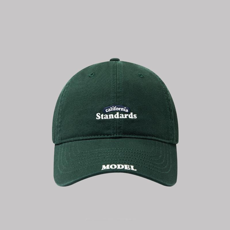 High quality letter embroidered cotton baseball hat men's and women's simple and versatile big head circumference cap tide
