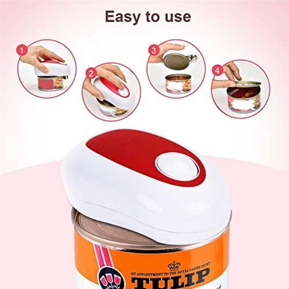 Durable Electric Can Opener Mini Bottle Opener Kitchen Tool Battery Powered