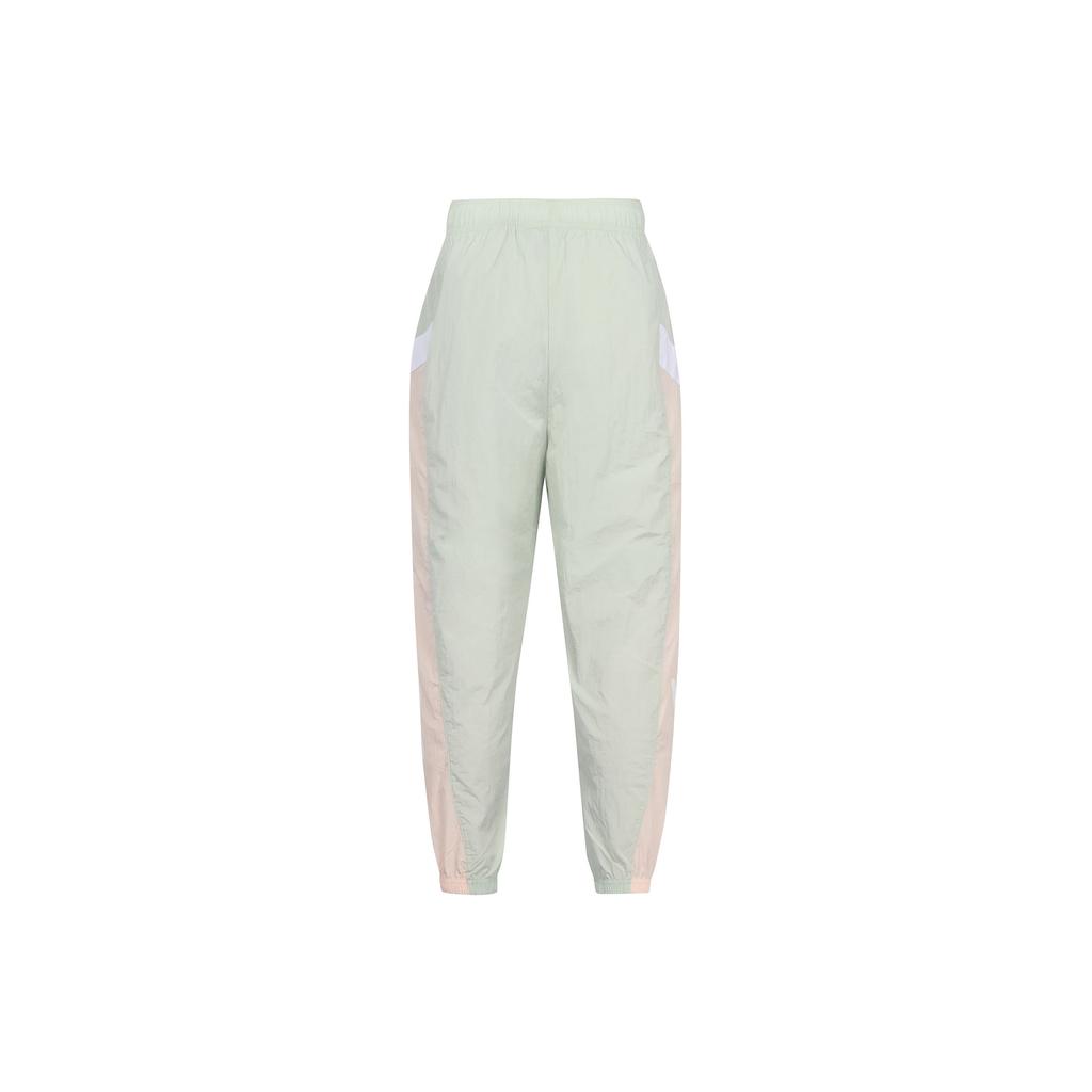 Adidas Breathable Nylon Track Pants With Elastic Waist And Drawstring, T2 Logo Print Women Bottoms White HM5283