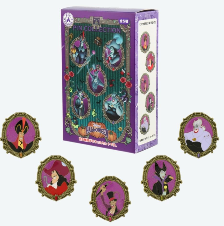 

Villains Pin Badge Set All Types Set Halloween 2024 Tokyo Disney Resort Limited Item Souvenir Present Gift