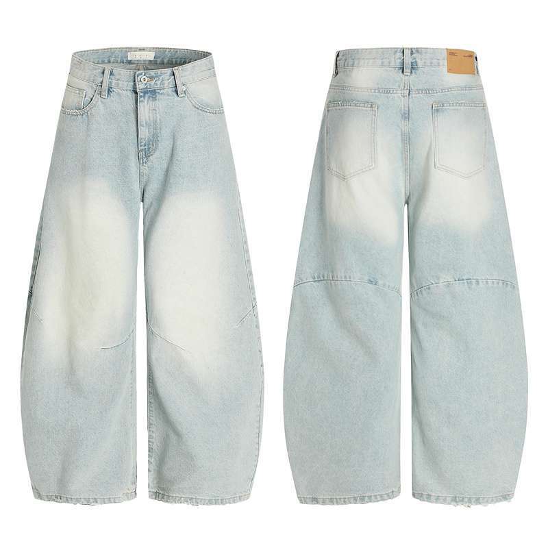 

JYL Женские прямые джинсы Светло-синие Весенние Винтажные С высокой талией Bootcut Деним S янтарь