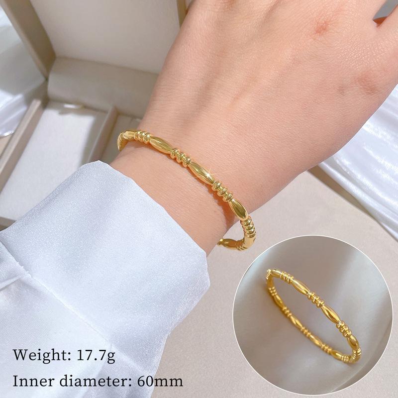 Zen Staff European And American Bracelet Minimalist Retro Fashion Stainless Steel Jewelry