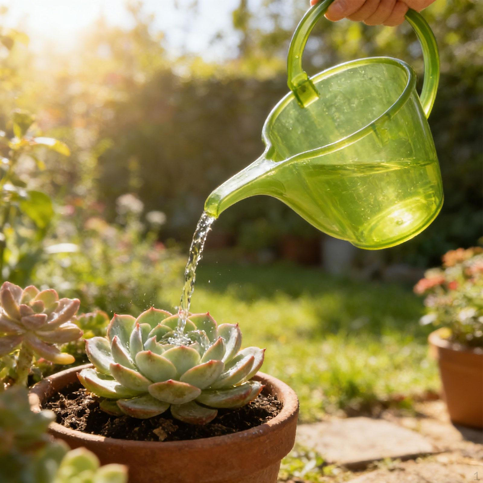 Flower Watering Can Pot Long Spout High Capacity Plant Bottle Gardening Tool for Garden зелёный