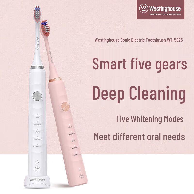 Westinghouse WT-502S Sonic Electric Toothbrush CN plug (adapter included)