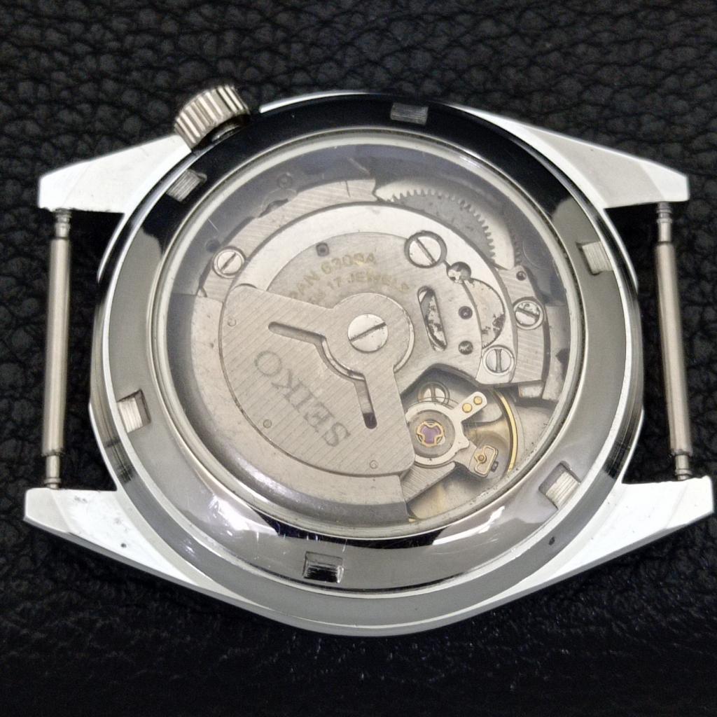 MENS VINTAGE REFURBISHED SEIKO 5 AUTOMATIC JAPAN BLACK DIAL WATCH A440545-4 Sk-a440545