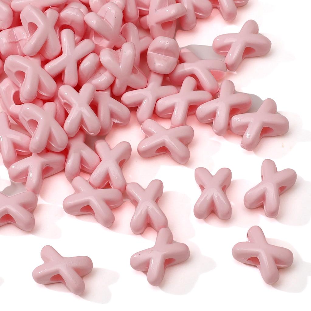 Fork Shaped Spacer Beads Enamel Painted Acrylic Charms for DIY Jewelry 5 or 20 Pcs Option