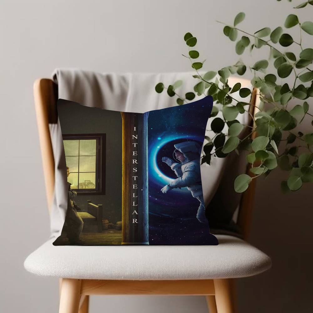 Interstellar Movie Cushion Cover Inches Farmhouse Decor Home Throw Pillow Covers for Couch Decorations