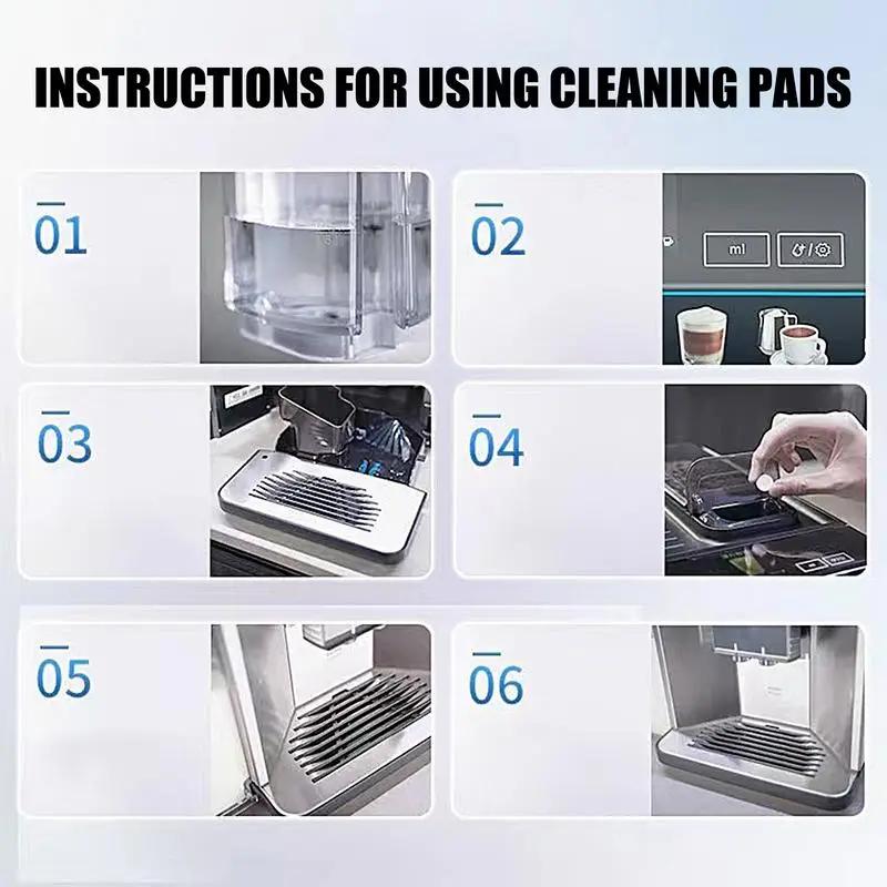 Coffee Machine Cleaning Tablets 8 Tablets Coffee Machine Descaling Agent for Household Cleaning Coffee Machine Scale Cleaning